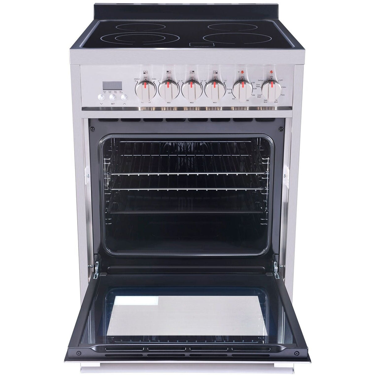 Galanz 24 in. Electric Slide-In Range in Stainless Steel (GL1FR24ASSARN)