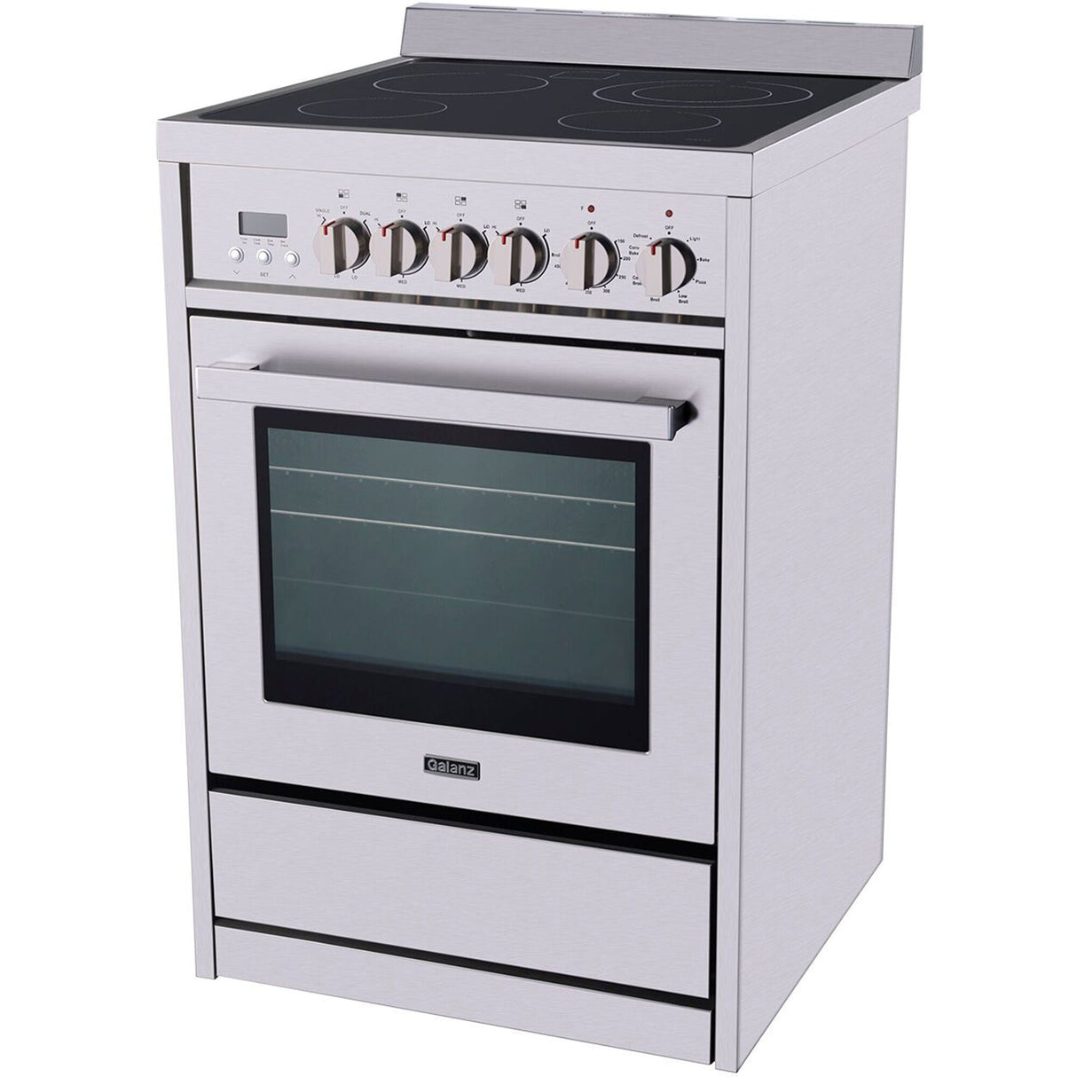 Galanz 24 in. Electric Slide-In Range in Stainless Steel (GL1FR24ASSARN)