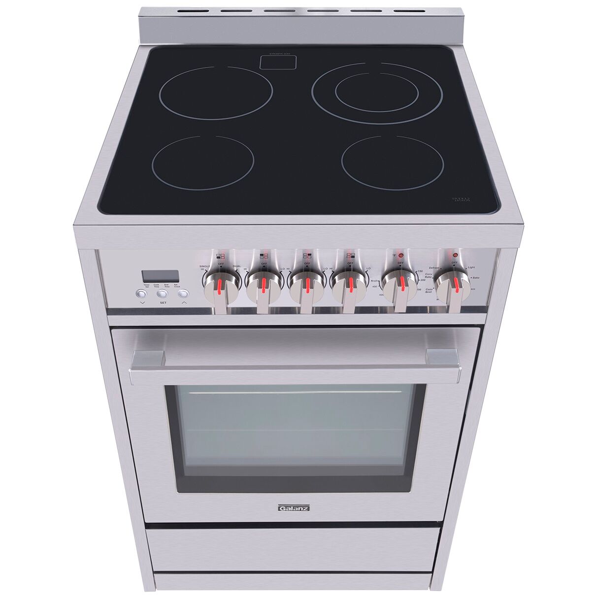 Galanz 24 in. Electric Slide-In Range in Stainless Steel (GL1FR24ASSARN)