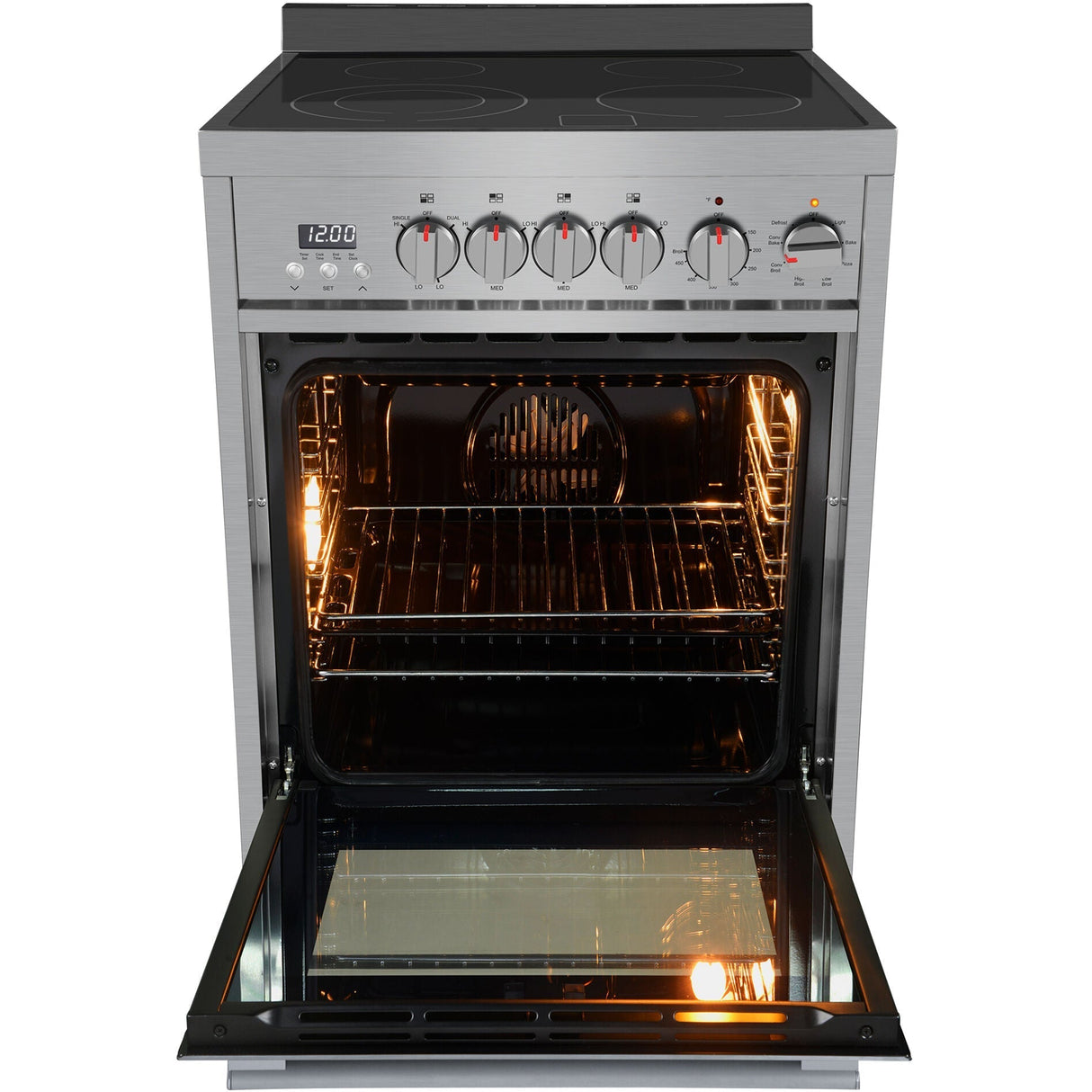 Galanz 24 in. Electric Slide-In Range in Stainless Steel (GL1FR24ASSARN)