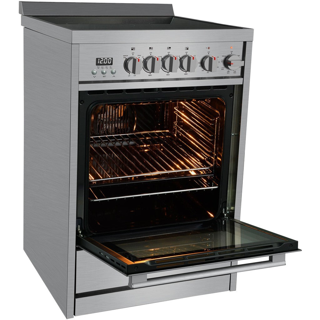 Galanz 24 in. Electric Slide-In Range in Stainless Steel (GL1FR24ASSARN)