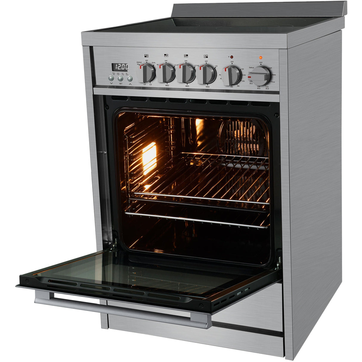 Galanz 24 in. Electric Slide-In Range in Stainless Steel (GL1FR24ASSARN)