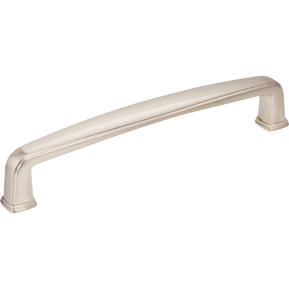 Square Milan 1 Cabinet Pull by Jeffrey Alexander - Satin Nickel