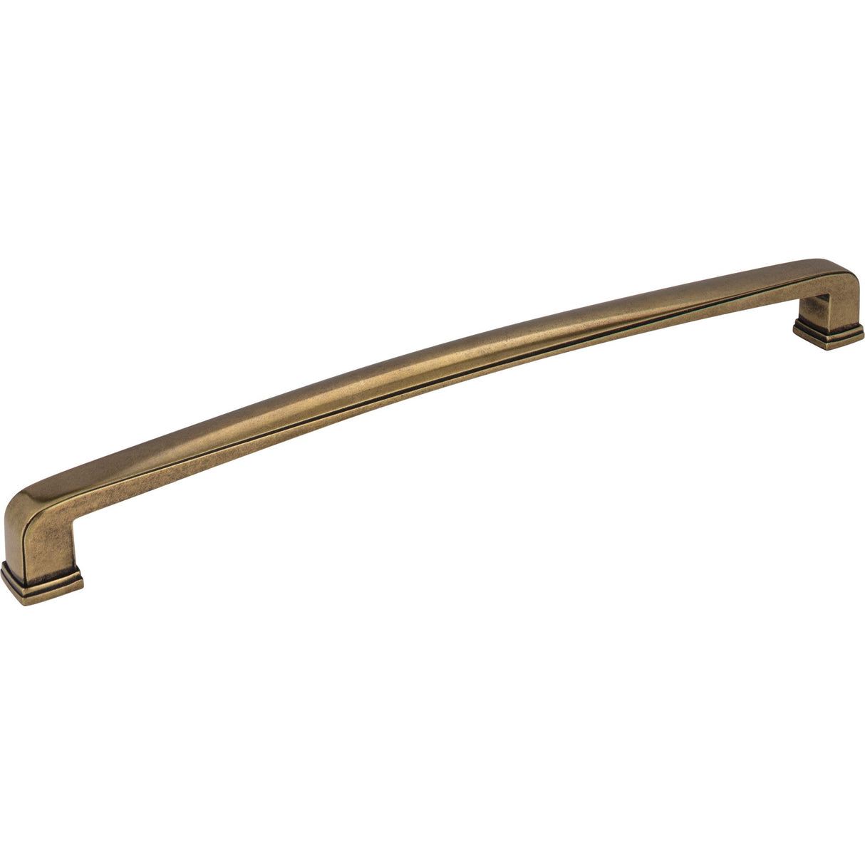 Square Milan 1 Appliance Handle by Jeffrey Alexander - Distressed Antique Brass