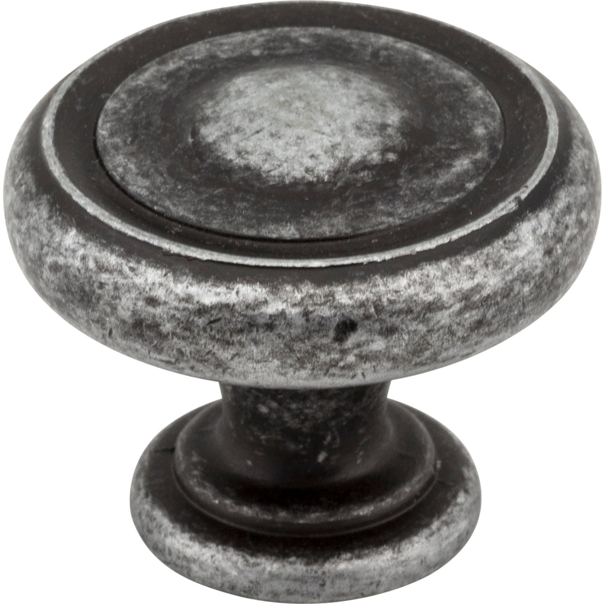Bremen 1 Cabinet Knob by Jeffrey Alexander - Distressed Antique Silver