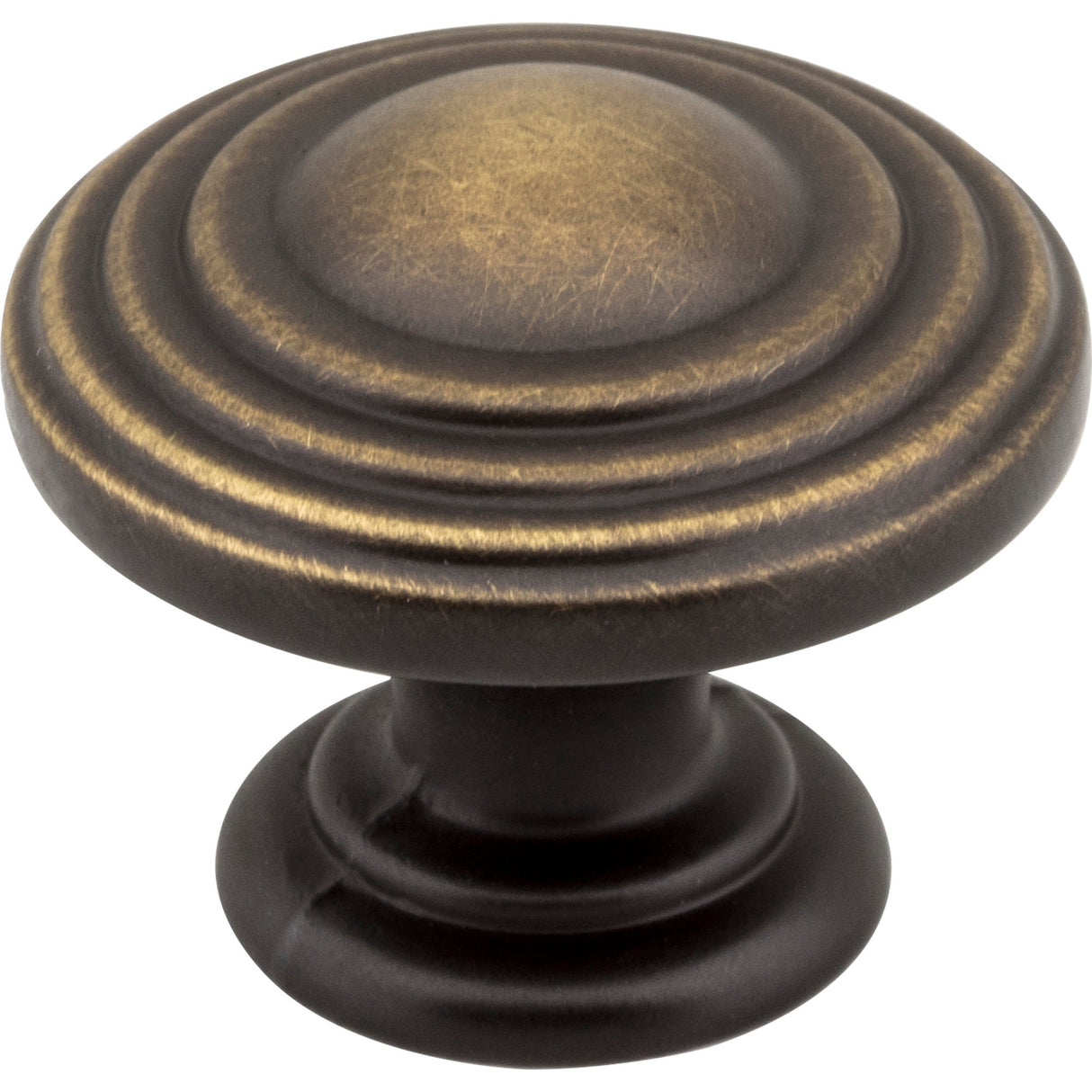 Stacked Bremen 2 Cabinet Knob by Jeffrey Alexander - Antique Brushed Satin Brass
