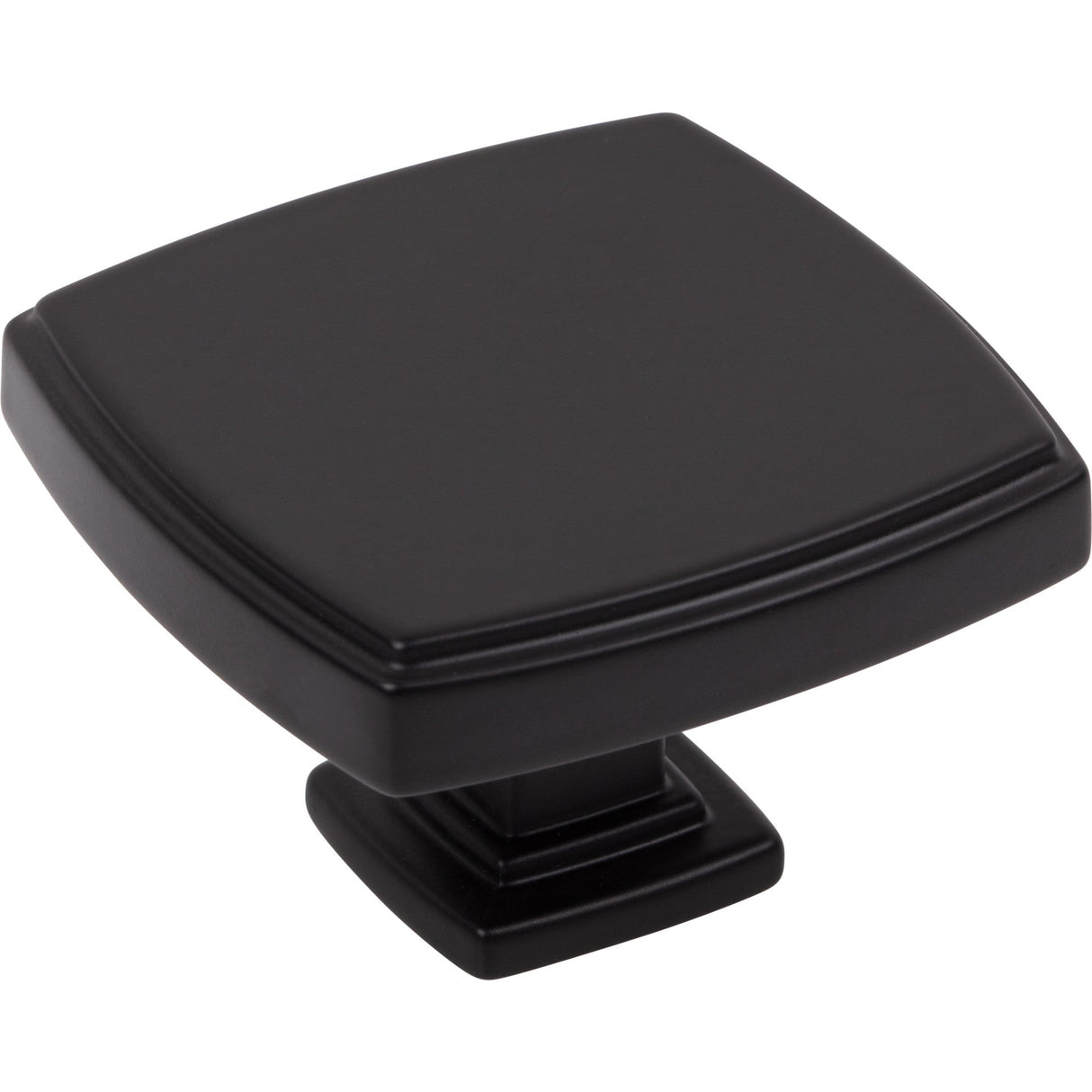 Square Renzo Cabinet Knob by Jeffrey Alexander - Matte Black