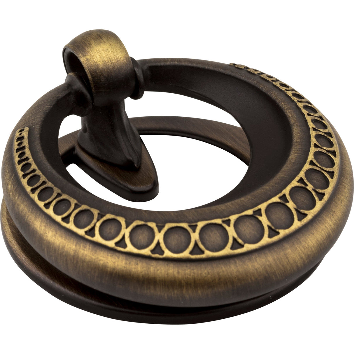 Symphony Cabinet Ring Pull by Jeffrey Alexander - Antique Brushed Satin Brass