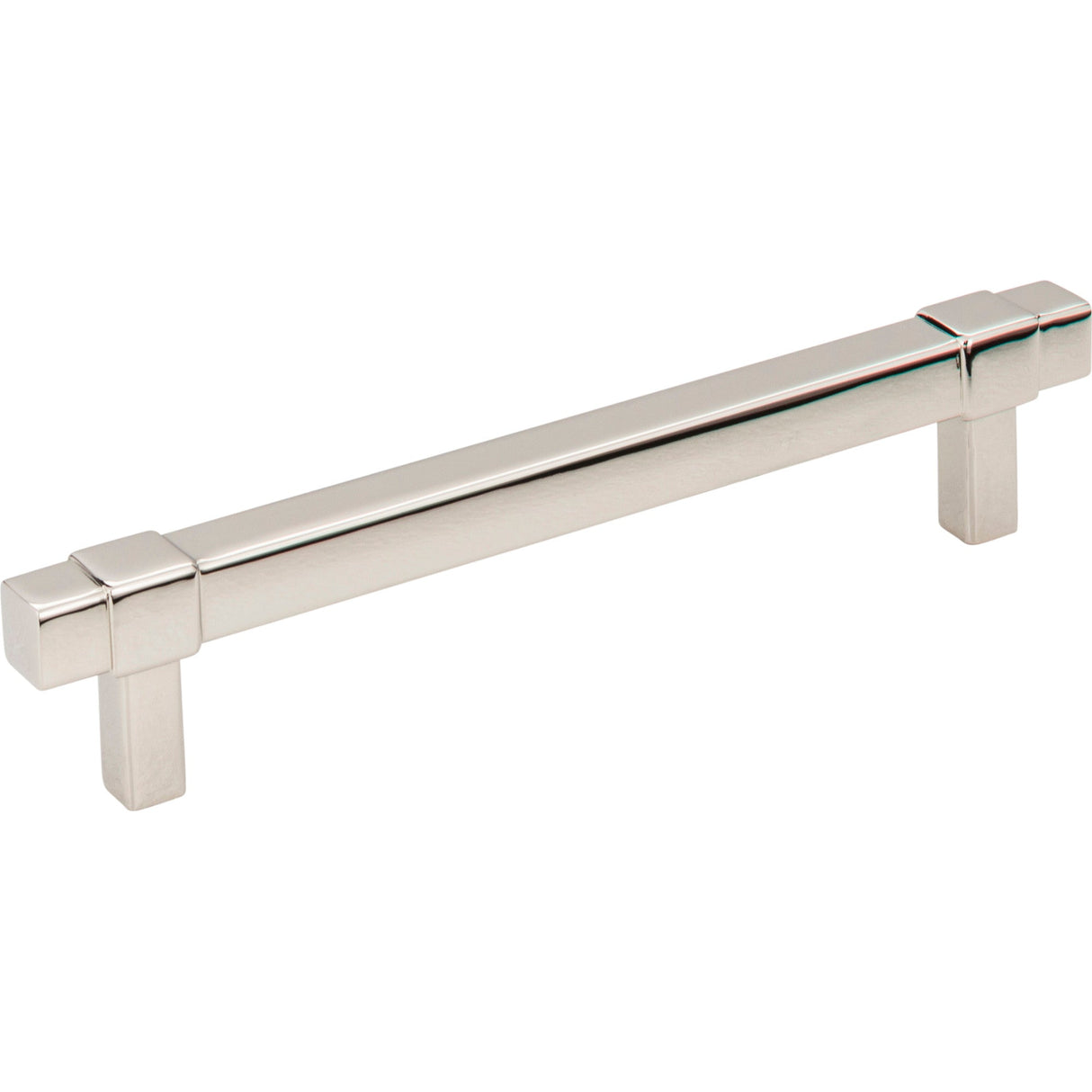 Square Zane Cabinet Pull by Jeffrey Alexander - Polished Nickel