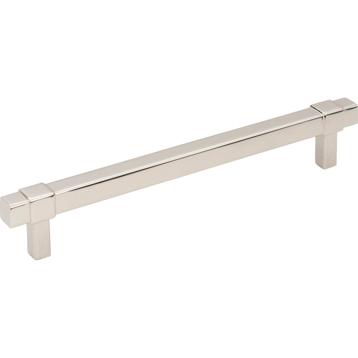 Square Zane Cabinet Pull by Jeffrey Alexander - Polished Nickel