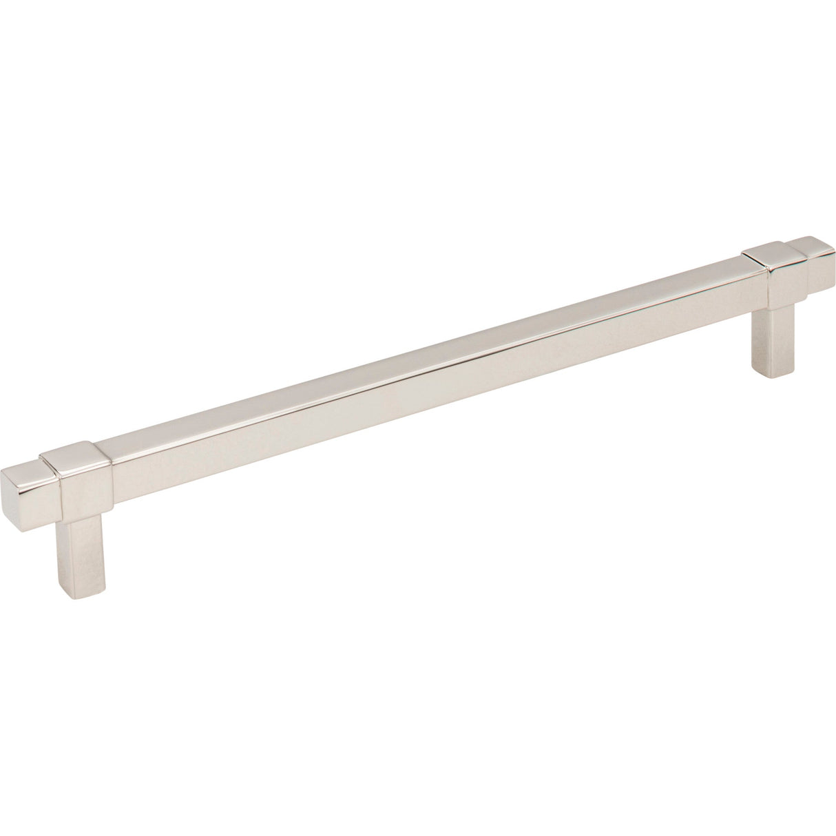 Square Zane Cabinet Pull by Jeffrey Alexander - Polished Nickel
