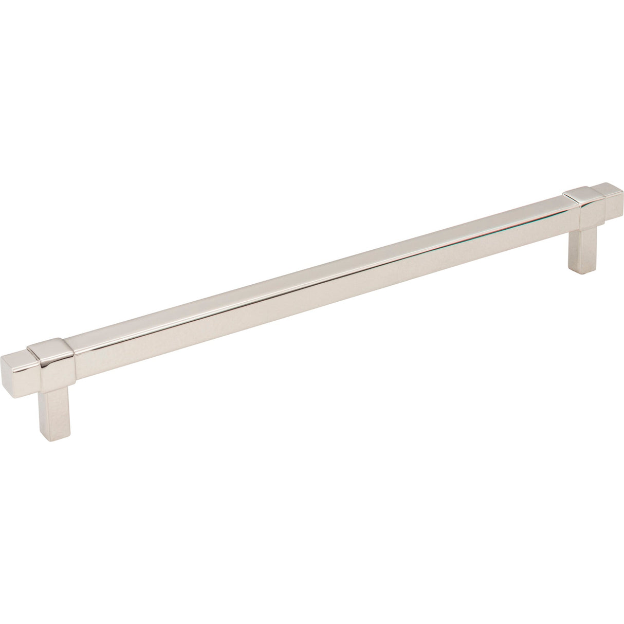 Square Zane Cabinet Pull by Jeffrey Alexander - Polished Nickel