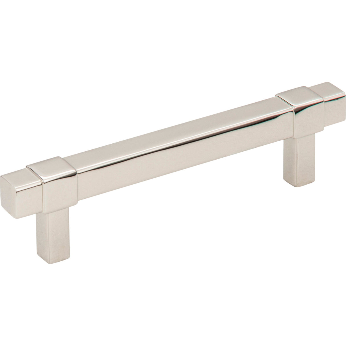 Square Zane Cabinet Pull by Jeffrey Alexander - Polished Nickel