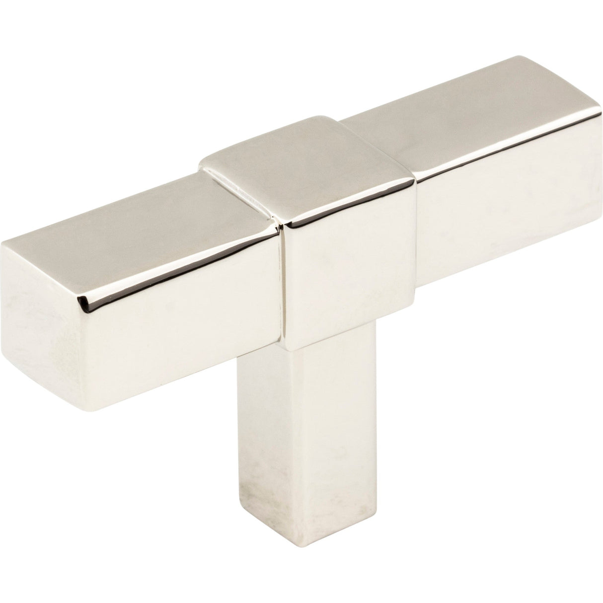 Zane Cabinet "T" Knob by Jeffrey Alexander - Polished Nickel