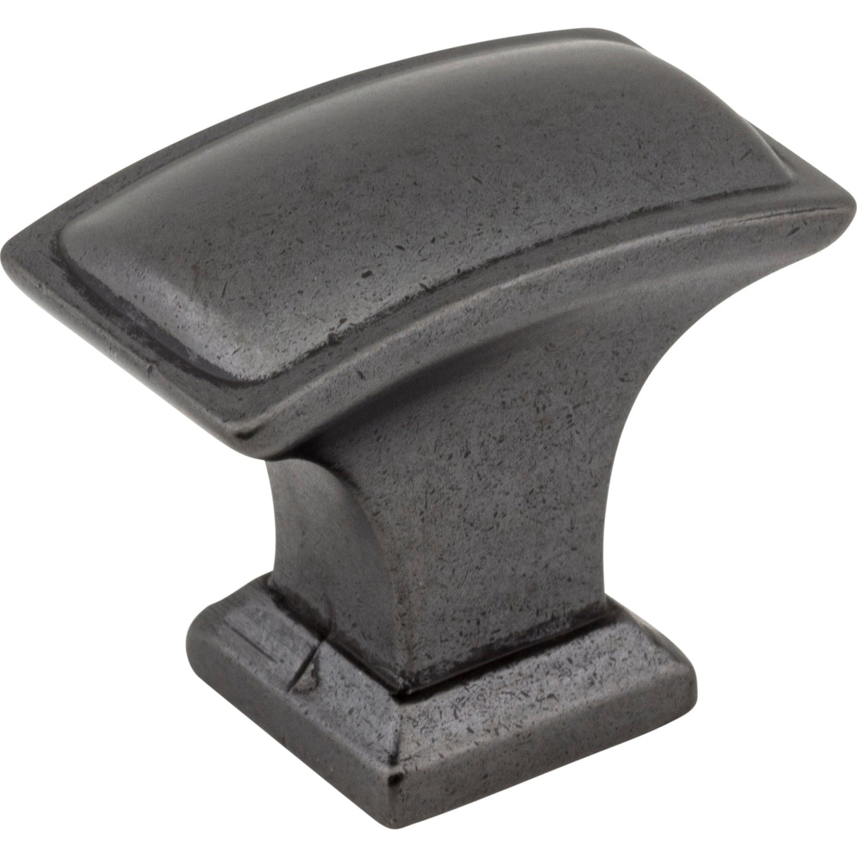 Rectangle Annadale Cabinet Knob by Jeffrey Alexander - Gun Metal