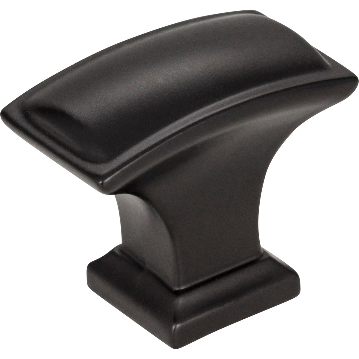 Rectangle Annadale Cabinet Knob by Jeffrey Alexander - Matte Black