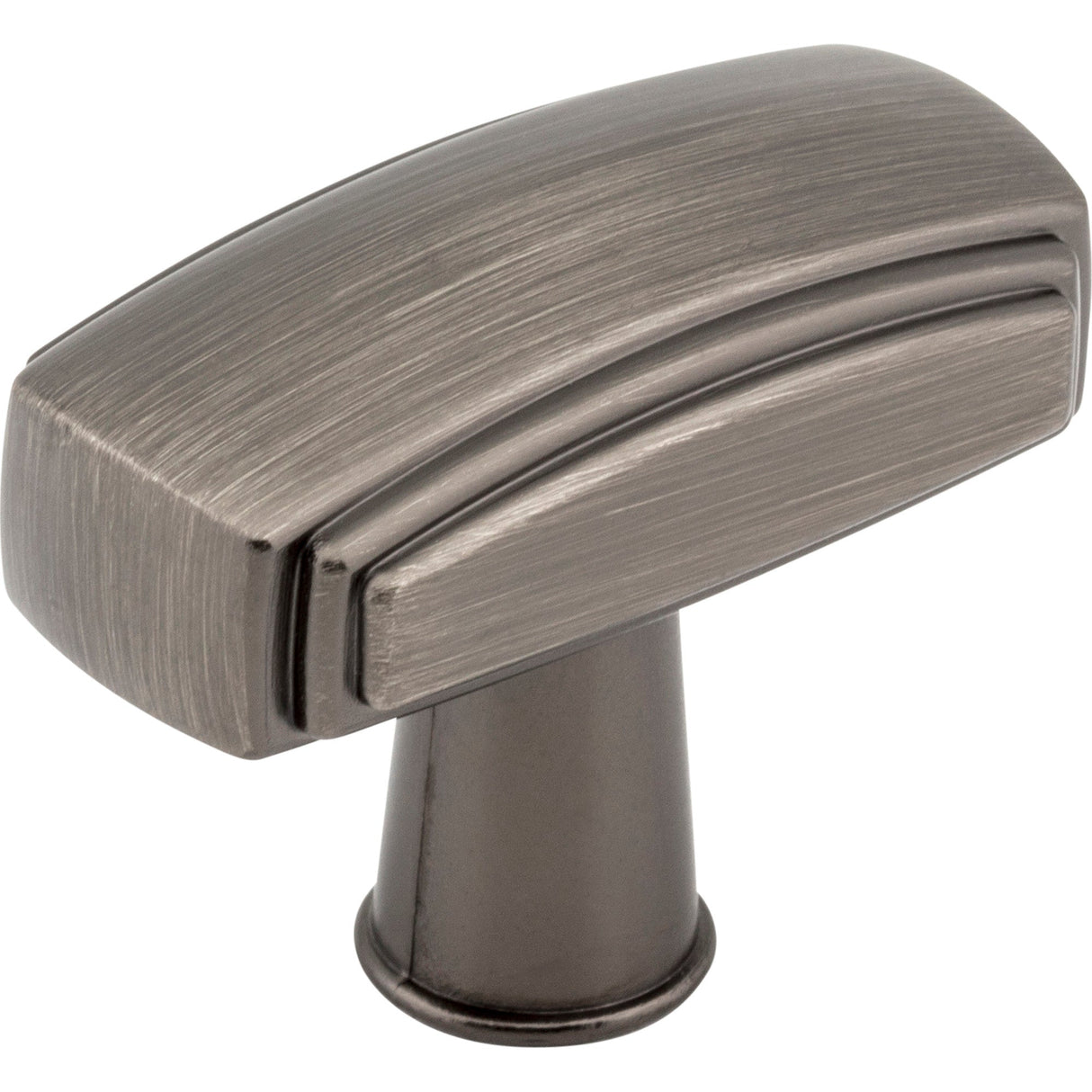 Rectangle Delgado Cabinet Knob by Jeffrey Alexander - Brushed Pewter
