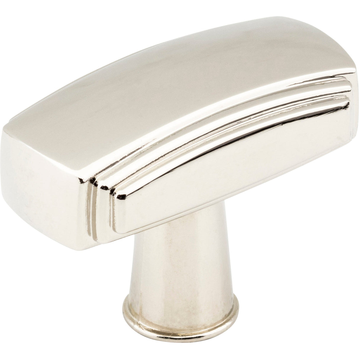 Rectangle Delgado Cabinet Knob by Jeffrey Alexander - Polished Nickel