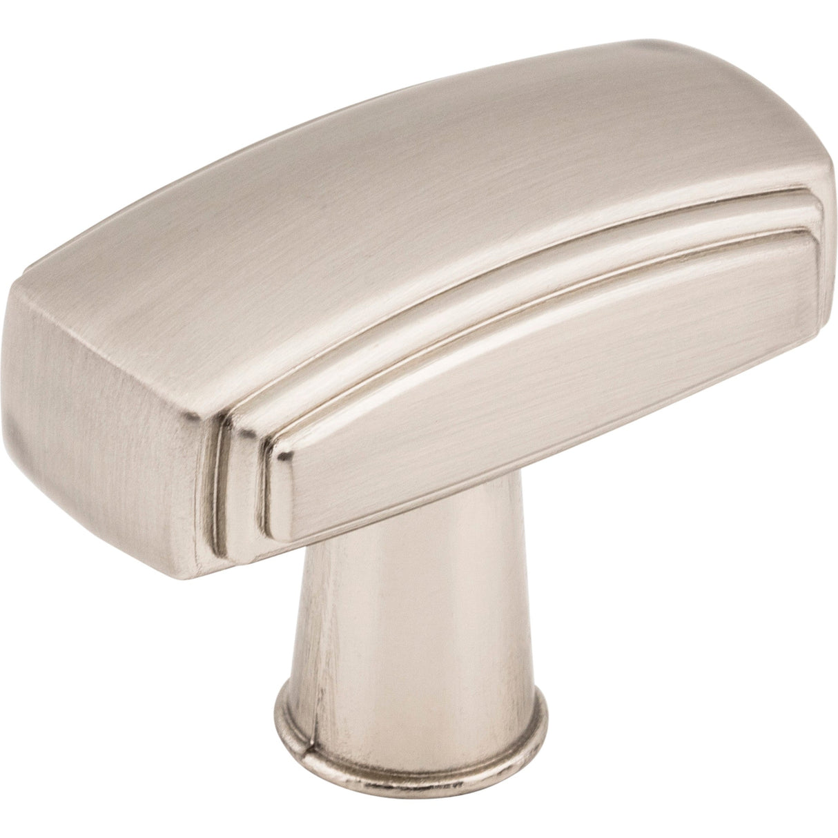 Rectangle Delgado Cabinet Knob by Jeffrey Alexander - Satin Nickel