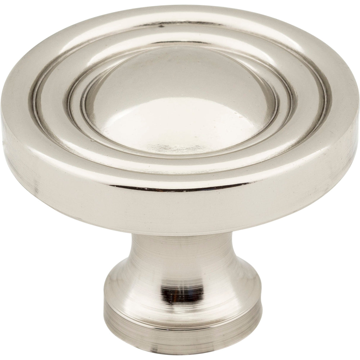 Round Bella Cabinet Knob by Jeffrey Alexander - Polished Nickel