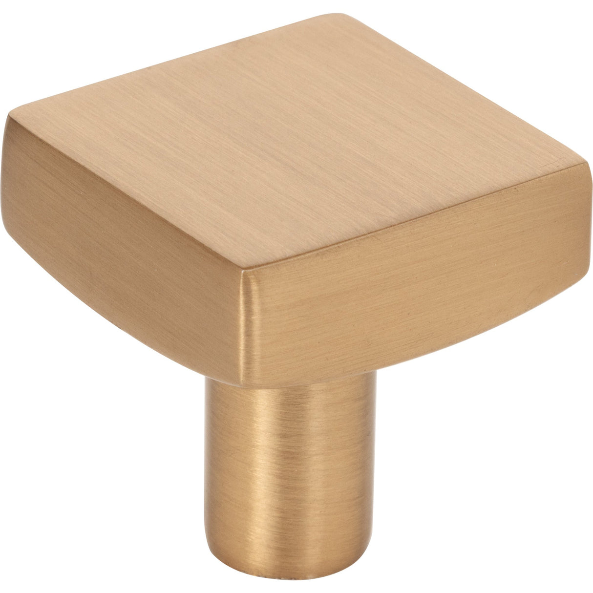 Square Dominique Cabinet Knob by Jeffrey Alexander - Satin Bronze