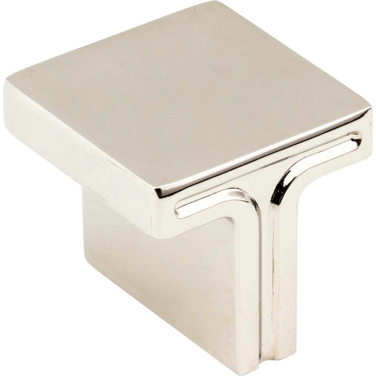 Square Anwick Cabinet Knob by Jeffrey Alexander - Polished Nickel