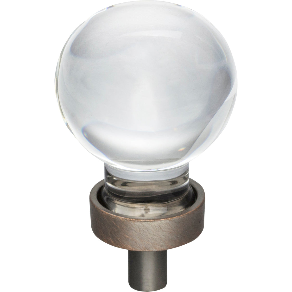 Sphere Glass Harlow Cabinet Knob by Jeffrey Alexander - Brushed Oil Rubbed Bronze