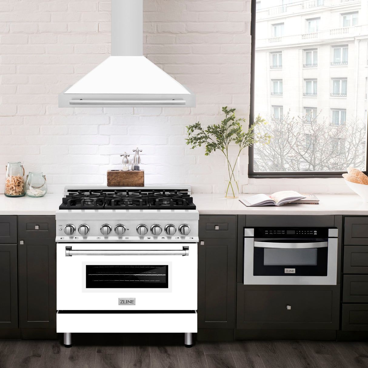 ZLINE 48 in. Stainless Steel Range Hood with Stainless Steel Handle and Colored Shell Options (KB4STX-48)