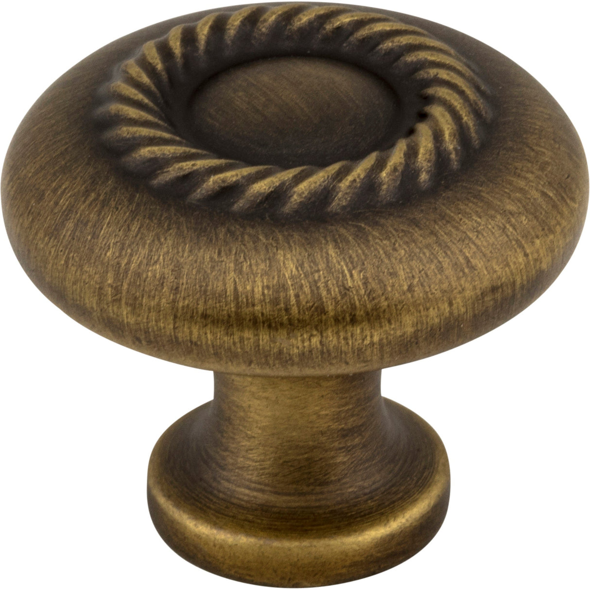 Lenoir Cabinet Knob by Jeffrey Alexander - Antique Brushed Satin Brass