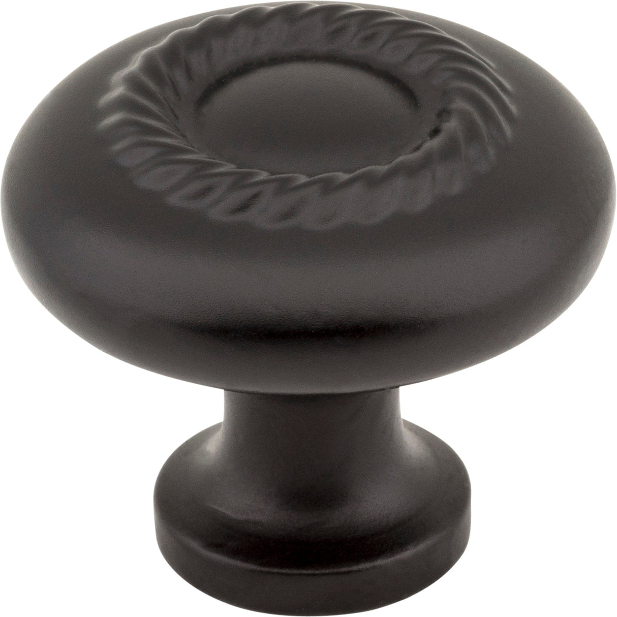Lenoir Cabinet Knob by Jeffrey Alexander - Matte Black
