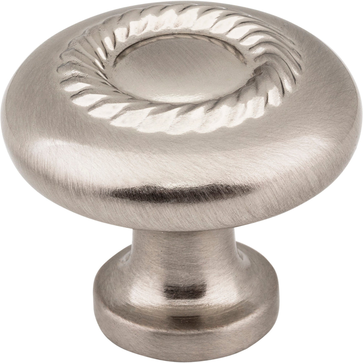 Lenoir Cabinet Knob by Jeffrey Alexander - Satin Nickel