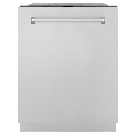 ZLINE 24 in. Panel-Included Monument Series 3rd Rack Top Touch Control Dishwasher with Stainless Steel Door, 45dBa (DWMT-304-24)