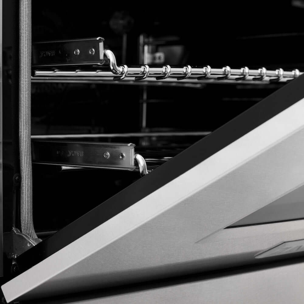 ZLINE Autograph Edition 60 in. 7.4 cu. ft. Dual Fuel Range with Gas Stove and Electric Oven in DuraSnow Stainless Steel with Champagne Bronze Accents (RASZ-SN-60-CB)