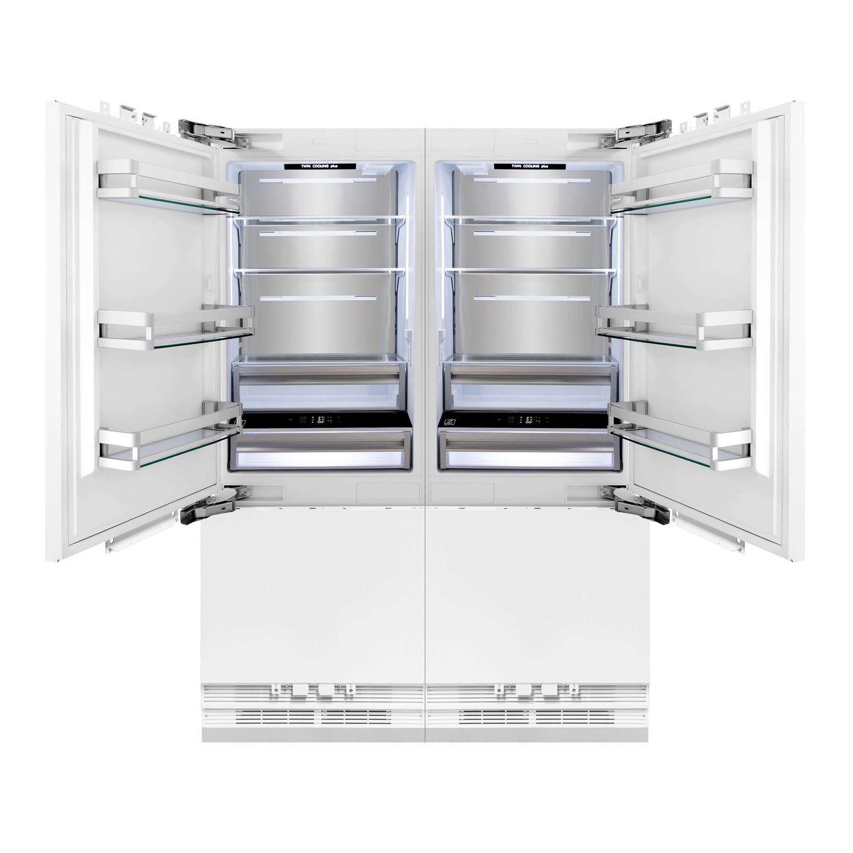 ZLINE 60 in. 32.2 cu. Ft. Panel Ready Built-In 4-Door French Door Refrigerator with Internal Water and Ice Dispenser (RBIV-60)