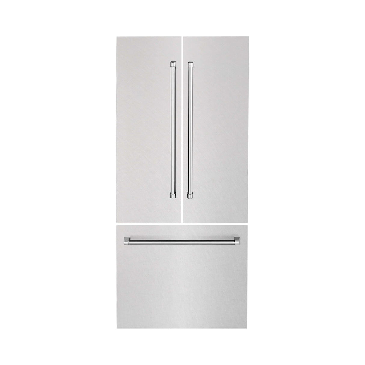 Panels & Handles Only- ZLINE 36 in. Refrigerator Panels in Fingerprint Resistant Stainless Steel for a 36 in. Built-in Refrigerator (RPBIV-SN-36)