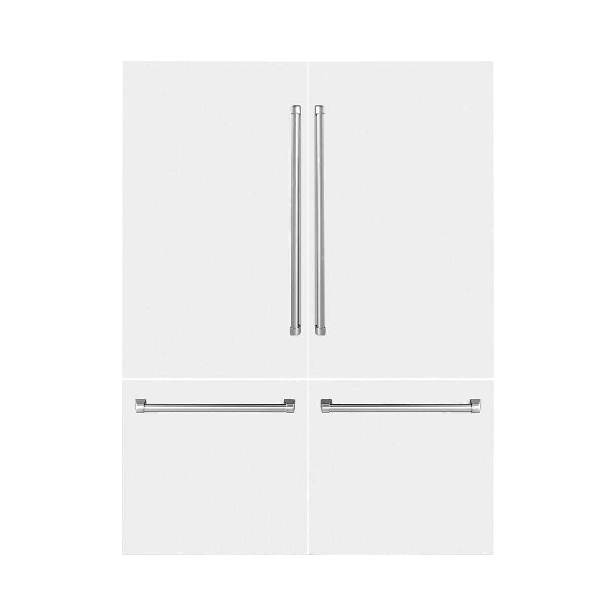 Panels & Handles Only- ZLINE 60 in. Refrigerator Panels in White Matte for a 60 in. Built-in Refrigerator (RPBIV-WM-60)