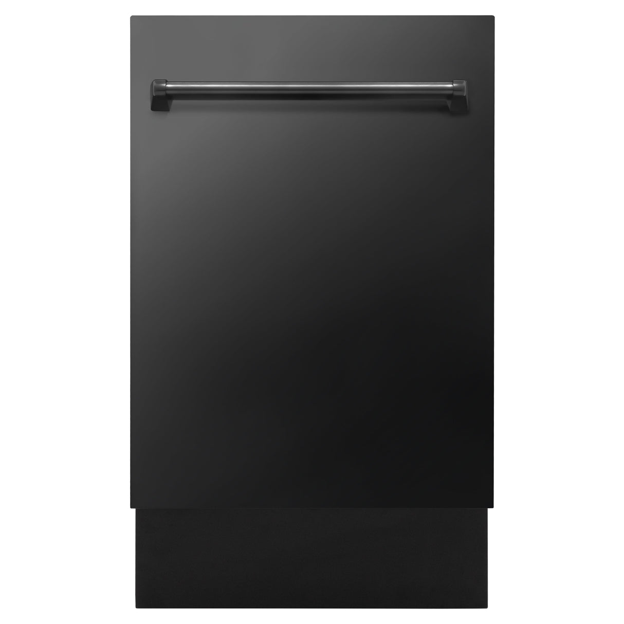 ZLINE 18 in. Tallac Series 3rd Rack Top Control Dishwasher with a Stainless Steel Tub and Black Stainless Panel, 51dBa (DWV-BS-18)