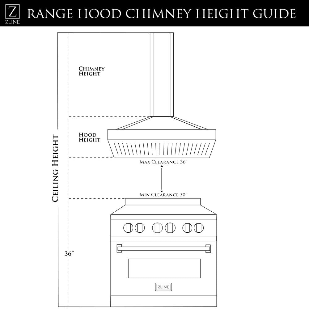 ZLINE Wall Mount Range Hood in Stainless Steel (KN6)