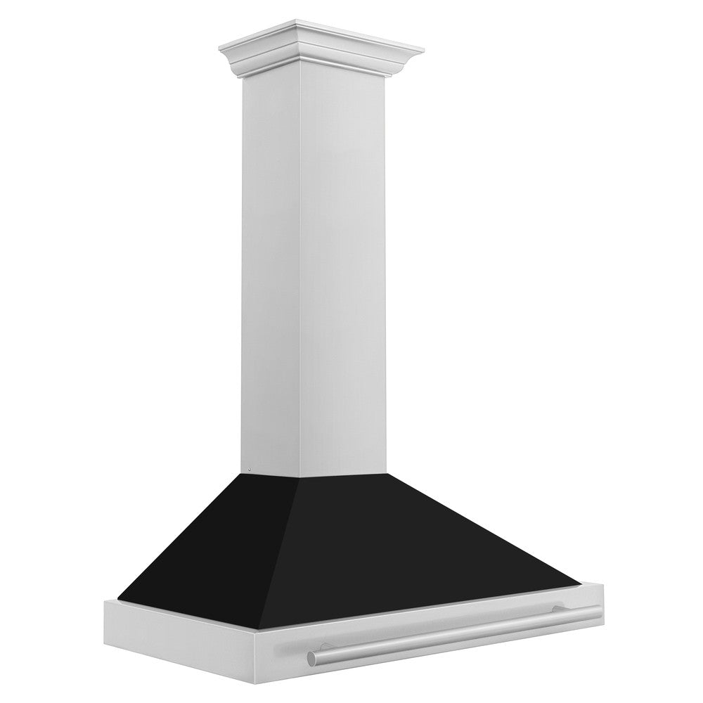 ZLINE 48 in. Stainless Steel Range Hood with Stainless Steel Handle and Colored Shell Options (KB4STX-48)