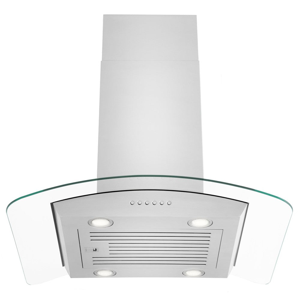 ZLINE Alpine Series Convertible Island Mount Range Hood in Stainless Steel (ALP70IS)