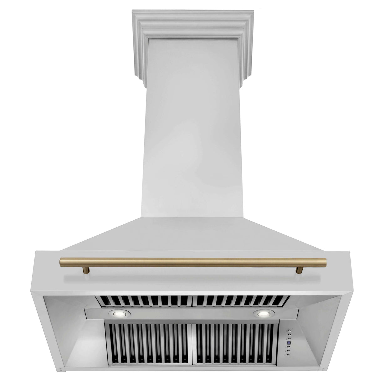 ZLINE 36 in. Autograph Edition Kitchen Package with Stainless Steel Dual Fuel Range, Range Hood, Dishwasher and Refrigeration Including External Water Dispenser with Champagne Bronze Accents (4AKPR-RARHDWM36-CB)
