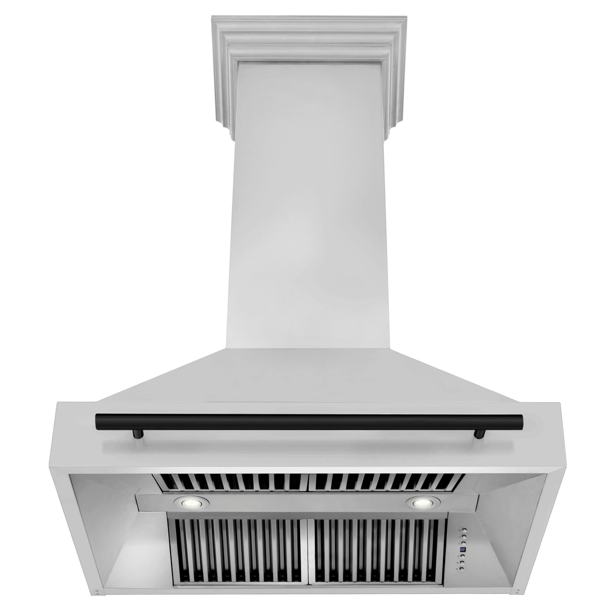 ZLINE 36 in. Autograph Edition Kitchen Package with Stainless Steel Dual Fuel Range, Range Hood, Dishwasher and Refrigeration Including External Water Dispenser with Matte Black Accents (4AKPR-RARHDWM36-MB)
