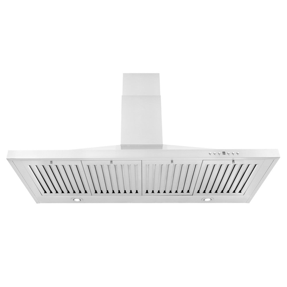 ZLINE 48 in. Kitchen Package with Stainless Steel Dual Fuel Range, Convertible Vent Range Hood and Microwave Drawer (3KP-RARH48-MW)
