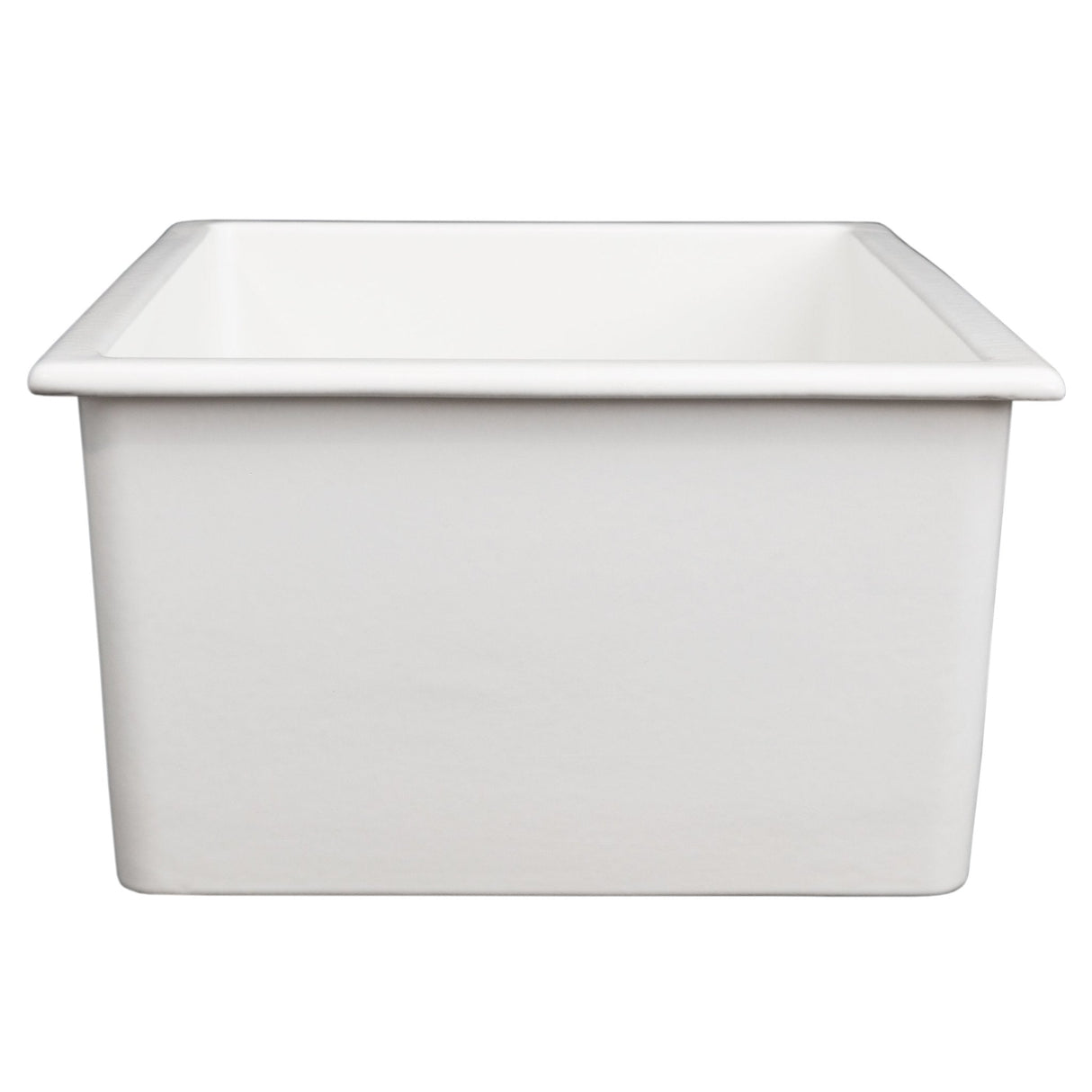 ZLINE 24 in. Rome Dual Mount Single Bowl Fireclay Kitchen Sink with Bottom Grid (FRC5123)