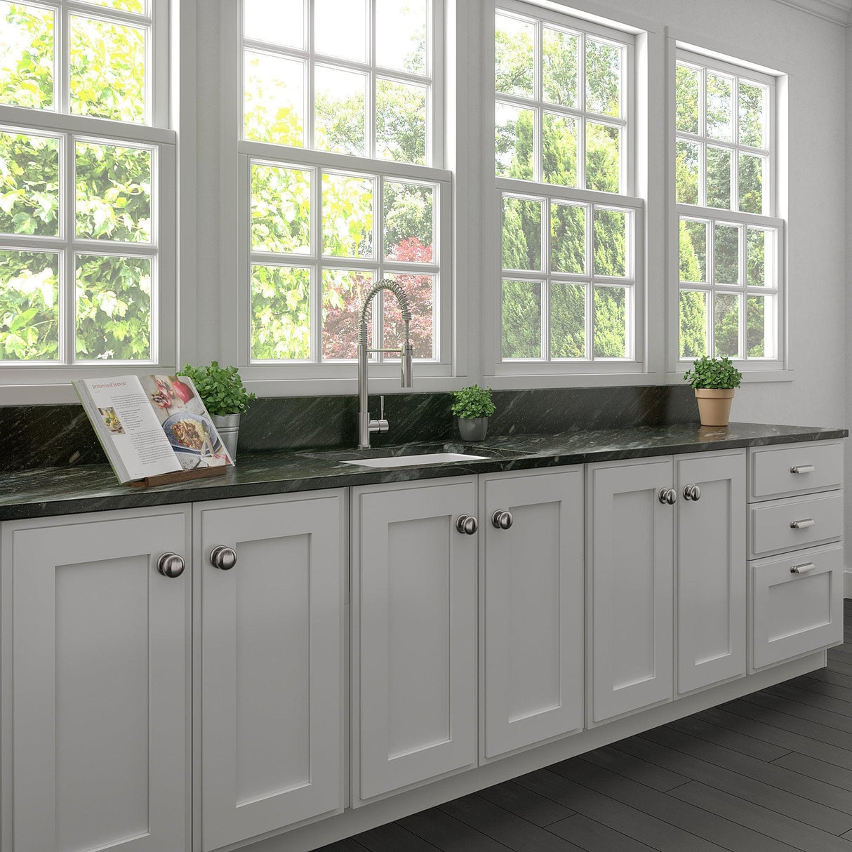 ZLINE 24 in. Rome Dual Mount Single Bowl Fireclay Kitchen Sink with Bottom Grid (FRC5123)