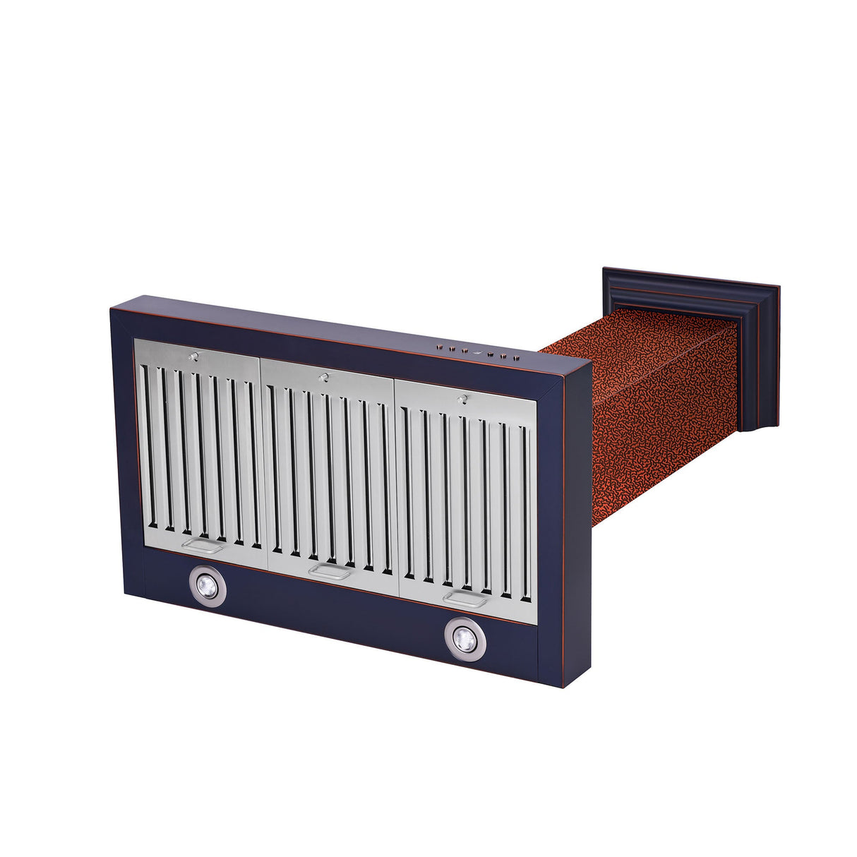 ZLINE Designer Series Wall Mount Range Hood in Embossed Copper with Size Options (KB2-EBXXX)