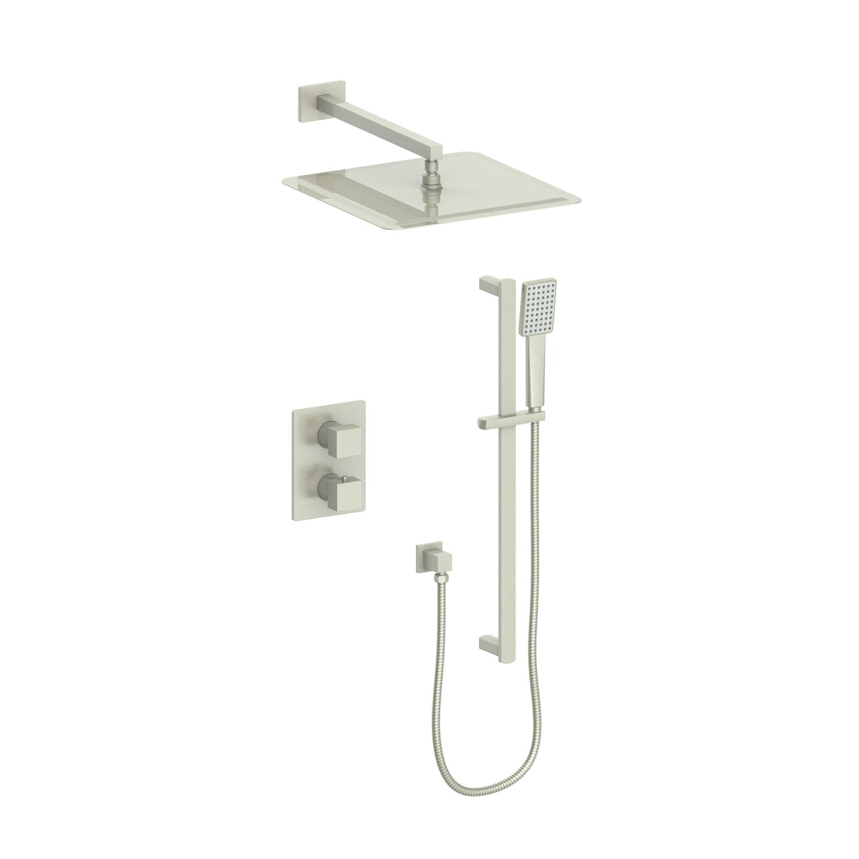ZLINE Crystal Bay Thermostatic Shower System in Brushed Nickel