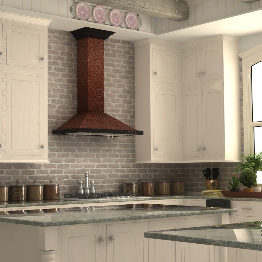 ZLINE Designer Series Embossed Copper Wall Mount Range Hood (8KBE)