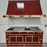 71" La Cornue Chateau Grand Palais 180 Dual Fuel Range with Matching La Cornue Hotte Chateau Hood