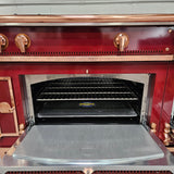 71" La Cornue Chateau Grand Palais 180 Dual Fuel Range with Matching La Cornue Hotte Chateau Hood